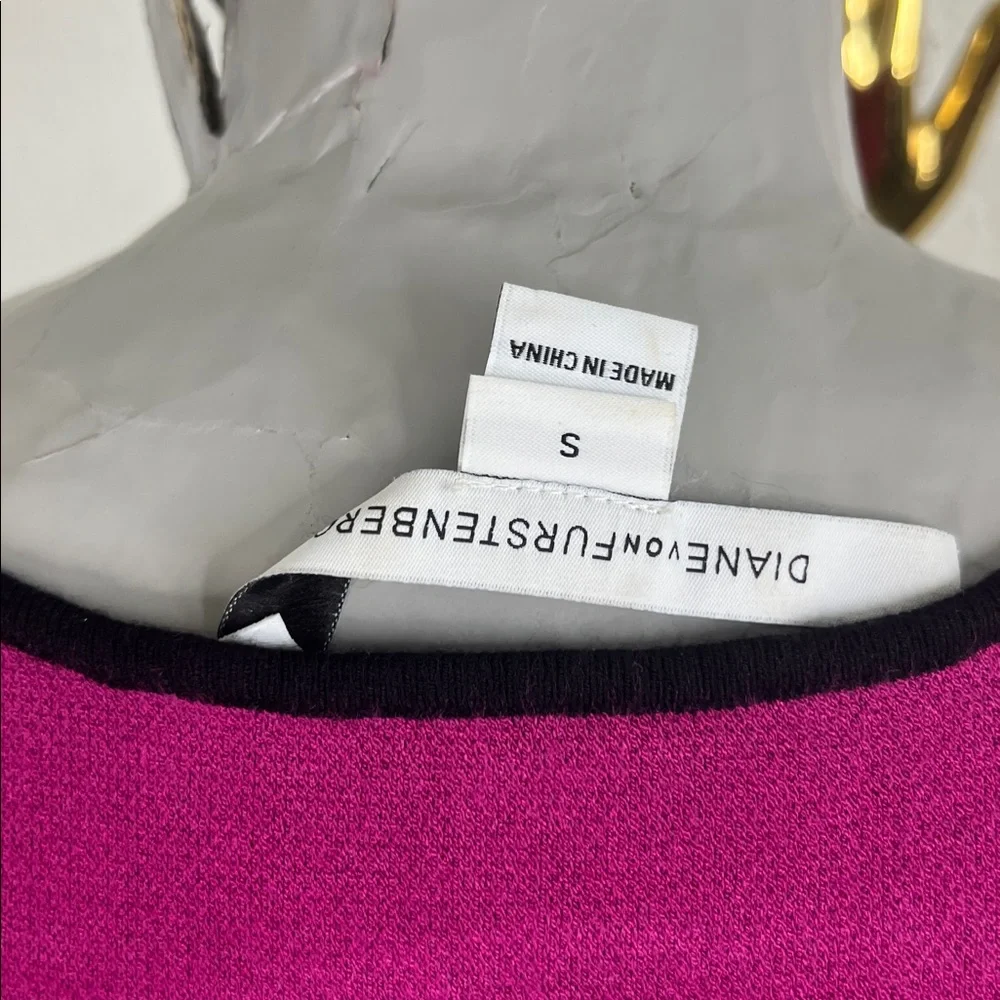 DIANE von FURSTENBERG DVF Dress Rose Jacquard Flare Dress - Picture 10 of 13